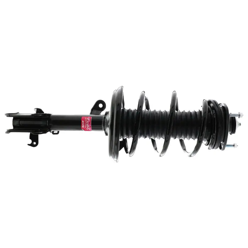 Black strut assembly with coil spring, KYB Shocks Strut Plus for Honda Ridgeline