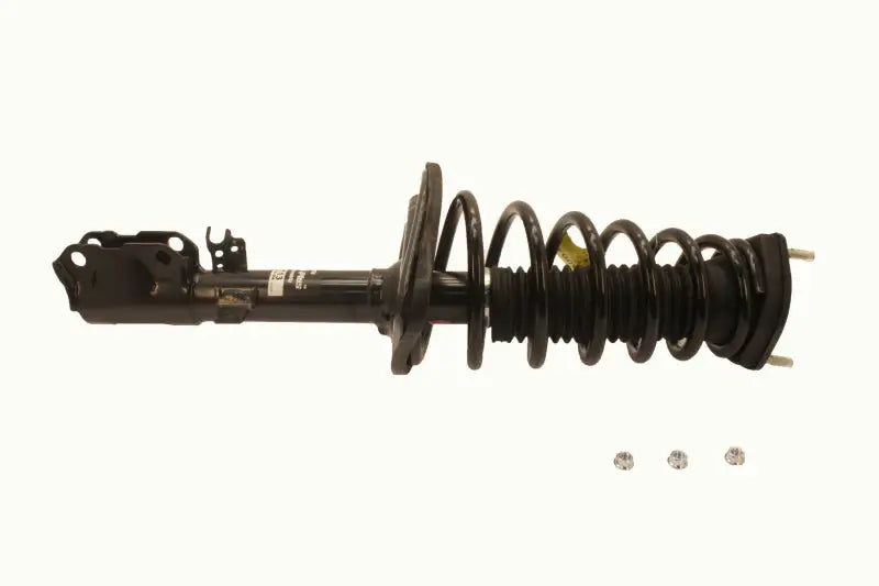 Black KYB Strut Plus Rear Left assembly with coil spring for 07-11 Toyota Camry