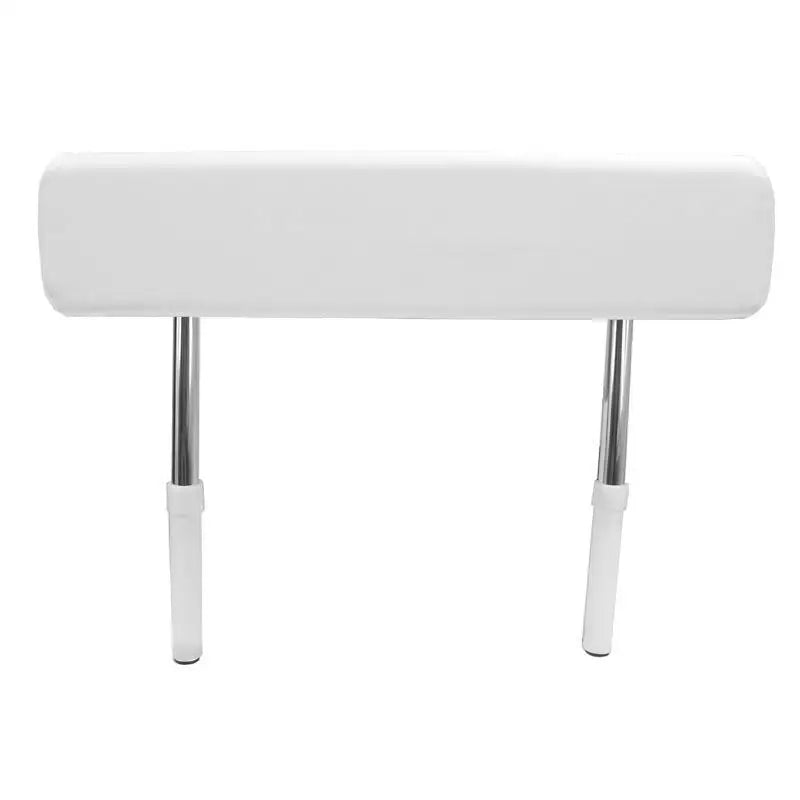 White headrest with metal posts on Taco Metals L10-1002-1 rest leaning post