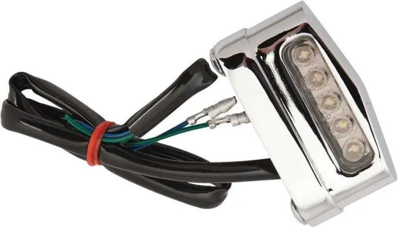 L12-6024ACE 3d License Plate Lights 5 Led Light Chrome