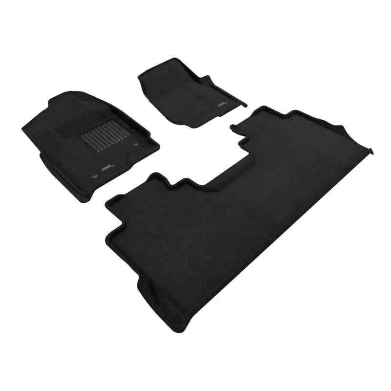 L1FR10704709 3D Maxpider Ford F250 Crew Cab Elegant Black Be - Floor Liner