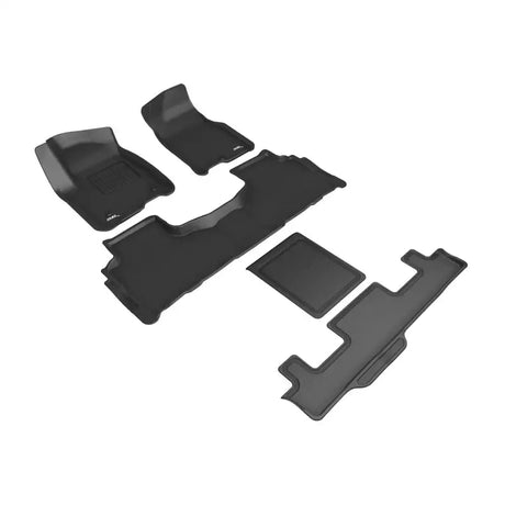 Black car floor mats for GMC Yukon Kagu Bla L1GM03001509 3D Maxpider 2021-2022