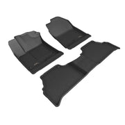Black car floor mats for Hyundai Kona from L1HY13001509 3D Maxpider pattern