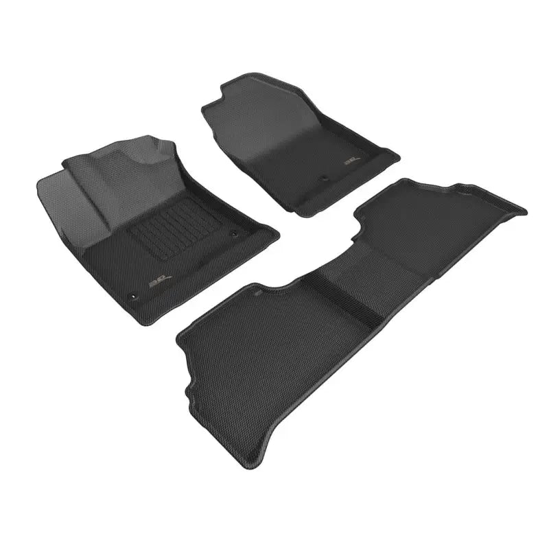 Black car floor mats for Hyundai Kona from L1HY13001509 3D Maxpider pattern