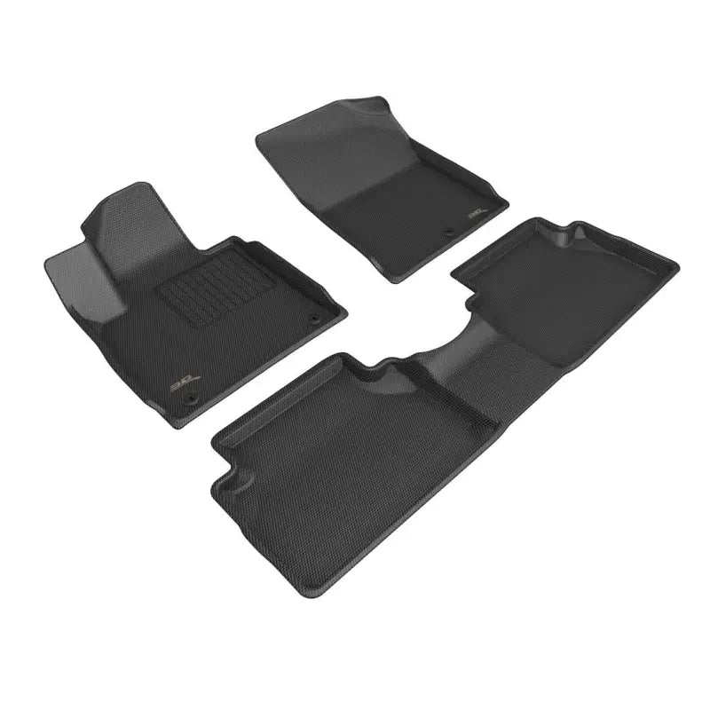 L1HY13801509 3D Maxpider Hyundai Santa Fe 2021-2023 Kagu Bla - Floor Mats