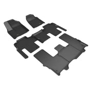 Black car floor mats for Jeep Wagoneer seat cover by 3D Maxpider Kagu