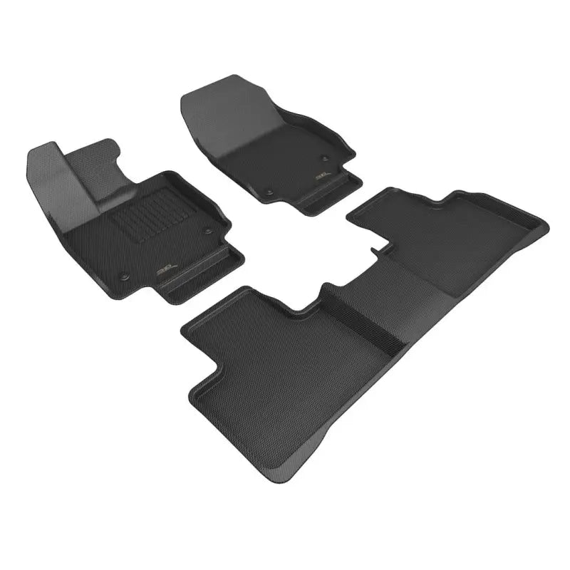 L1LX08001509 3D Maxpider Lexus Rx Series 2023-2024 Kagu Blac floor mats showing a custom-fit design, sleek appearance, and high-quality finish for optimal car interior protection and elegance.