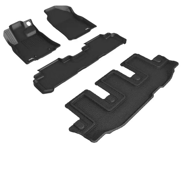 Black car floor mats for Subaru Ascent 2019-2023 Maxpider Subaru including Kagu Black