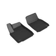 L1TL04311509 3D Maxpider Tesla Model X 2023-2023 Kagu Black car mats, custom-fit, advanced protection, anti-skid, sleek design.