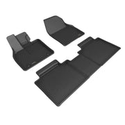Black car floor mats for Toyota Bz4X 2021-2023 Kagu model R1 BZ4X floor mats
