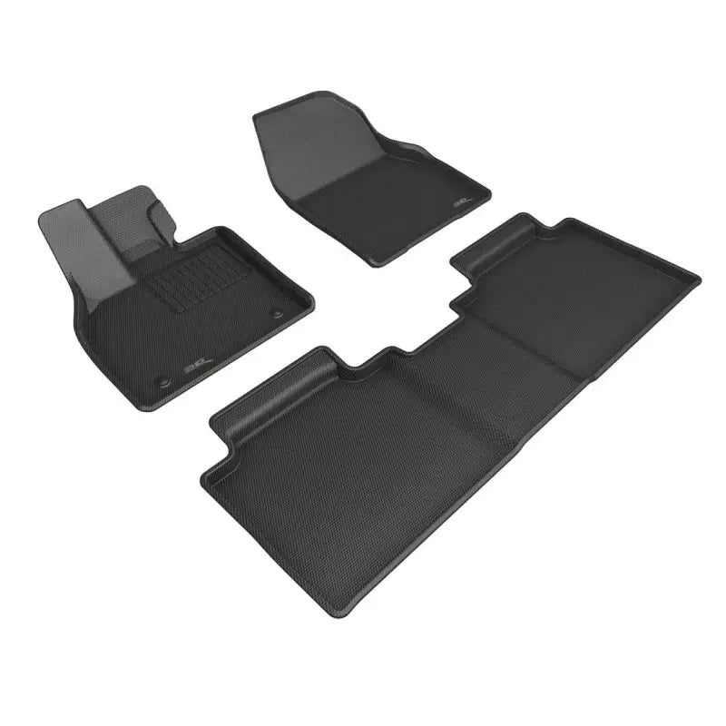 Black car floor mats for Toyota Bz4X 2021-2023 Kagu model R1 BZ4X floor mats
