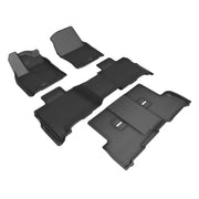Black car floor mats for Toyota Sequoia 2023 L1TY30301509 3D Maxpider knock-out style