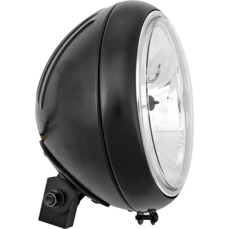 L20-6084GDBE 7" Headlight 60/55w Grooved Shell Black