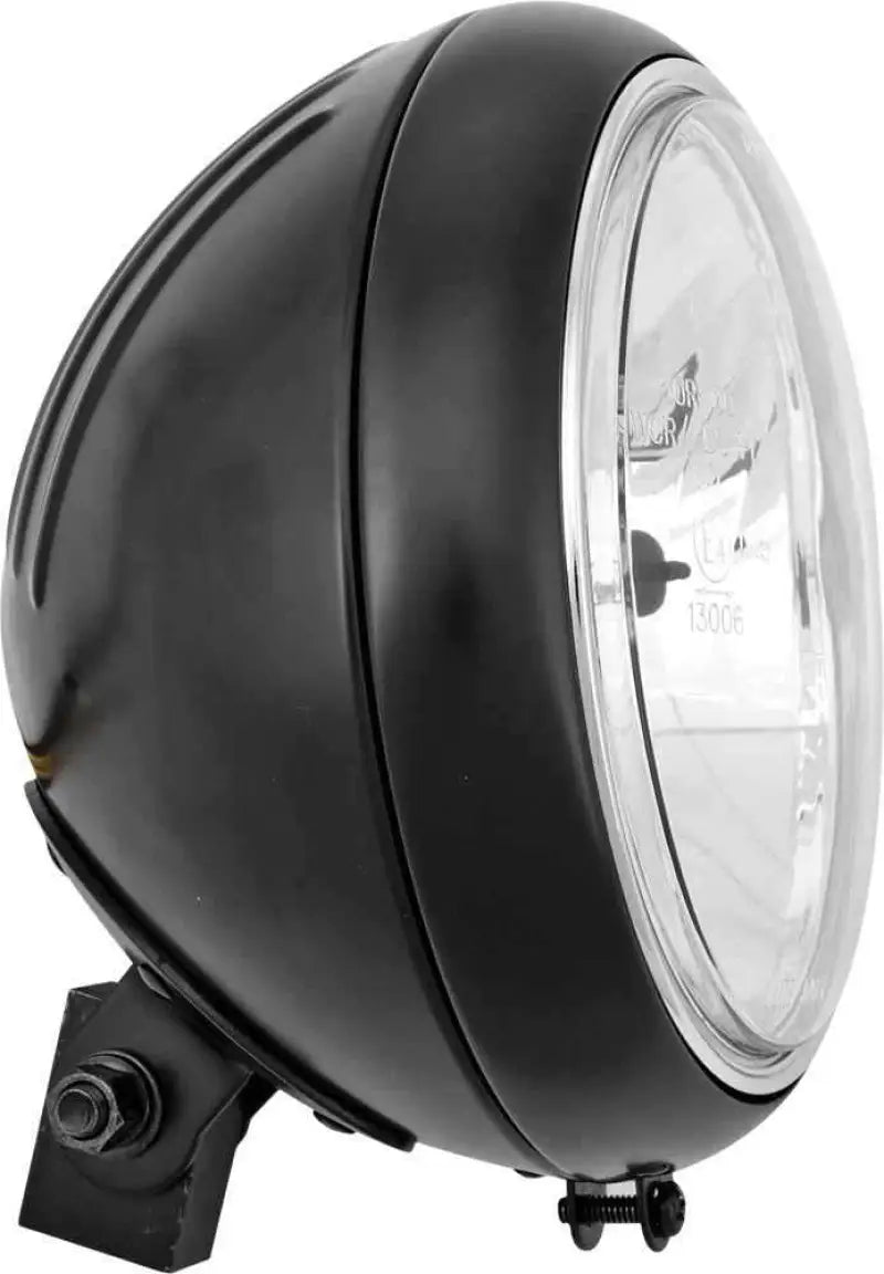 L20-6084GDBE 7" Headlight 60/55w Grooved Shell Black