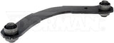 Black curved suspension control arm LA67556PR Dorman Lateral Arm replacement