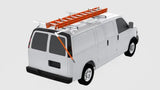 Ladder Rack 75 Pound Capacity; Factory Rail Attachment; Direct Fit; 18-3/8 Inch Height; Single - Truck & Automotive