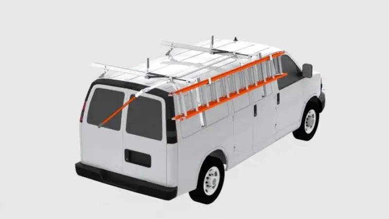 Ladder Rack 75 Pound Capacity; Factory Rail Attachment; Direct Fit; 18-3/8 Inch Height; Single - Truck & Automotive