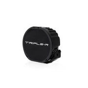 Black lens cover with round light and cooling fins for LC-IIIR-0S7 Triplerlight