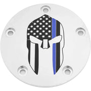 CUSTOM ENGRAVING LE02-04 Tc Timer Cover Sparta Blue Line Chrome