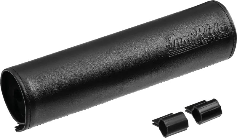 Handlebar Bar Pad Leather 200mm Black - ZETA