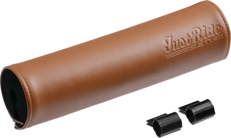 Handlebar Bar Pad Leather 200mm Brown - ZETA