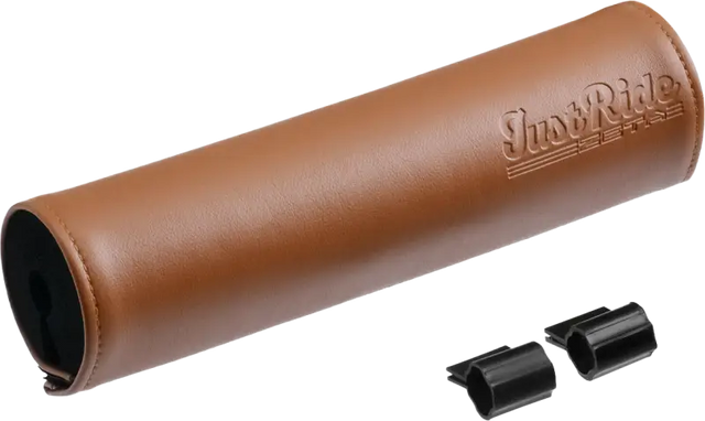 Handlebar Bar Pad Leather 200mm Brown - ZETA