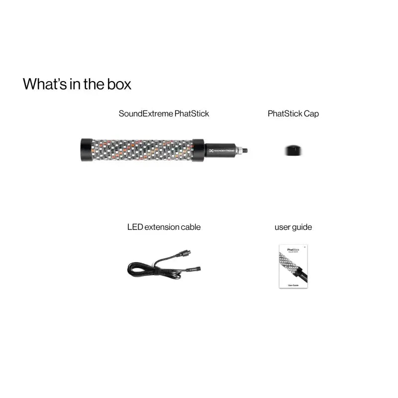 Phatstick 1' Whip Led Whip 1ft & Mount - ECOXGEAR