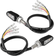 701 Led Turn Signals W/Taillight Blk W/Clr Lens Pr - ZETA