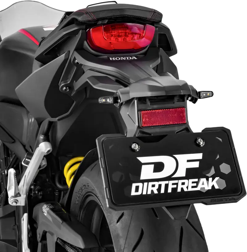 701 Led Turn Signals W/Taillight Blk W/Clr Lens Pr - ZETA