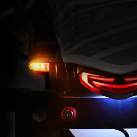 701 Led Turn Signals W/Taillight Blk W/Clr Lens Pr - ZETA