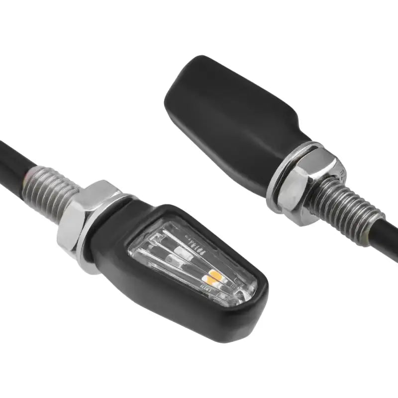 701 Led Turn Signals W/Taillight Blk W/Clr Lens Pr - ZETA