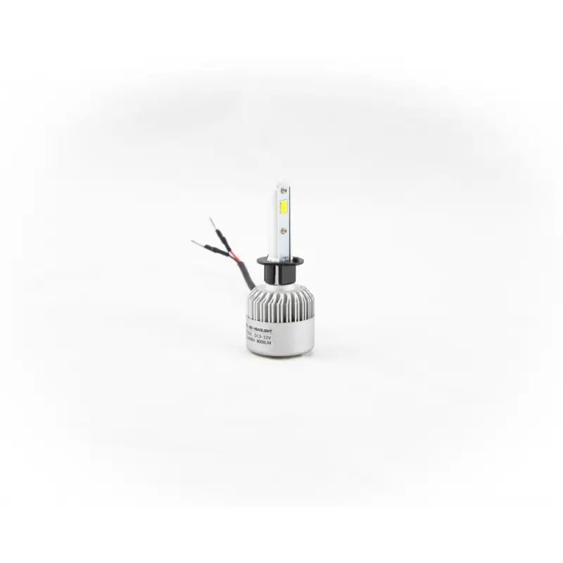 Silver LEDINTENSEH15 ODX H15 intense LED bulb with ribbed heat sink