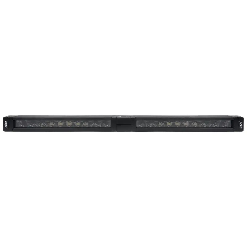 Sleek black ODX LED bulb light bar with illuminated segments