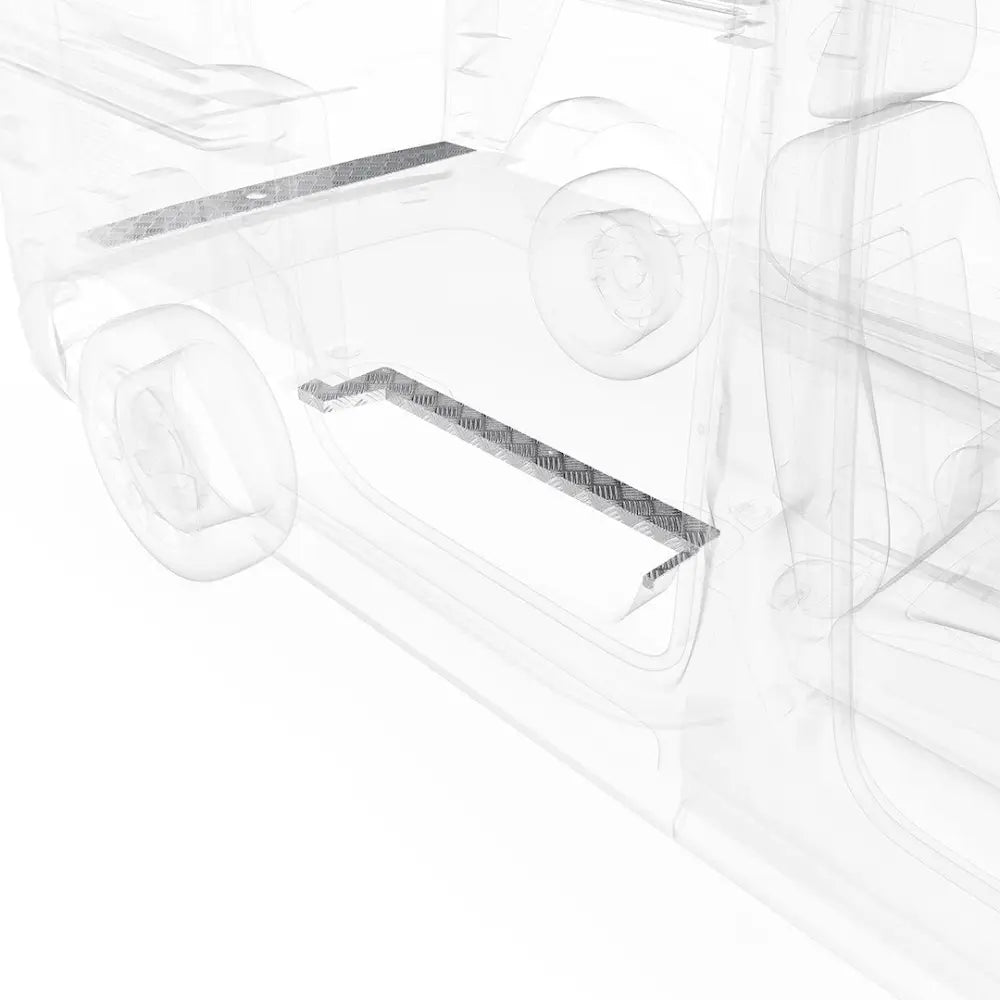 Legend Fleet Limited Lifetime Warranty Door Sill Protector 729-151-1010 - Plate Set Transit Connect Lwb