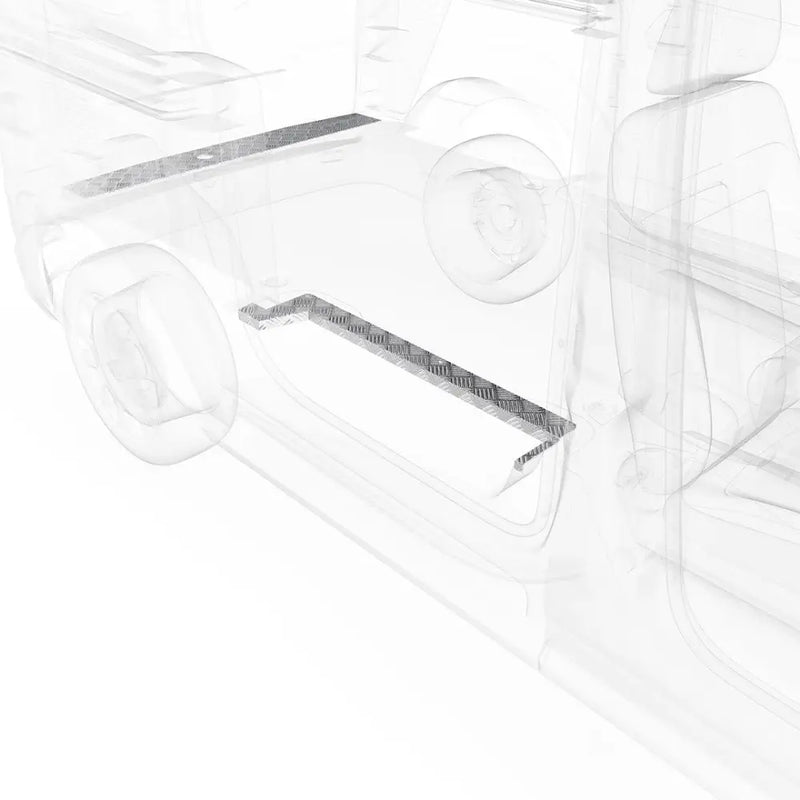 Legend Fleet Limited Lifetime Warranty Door Sill Protector 729-151-1010 - Plate Set Transit Connect Lwb