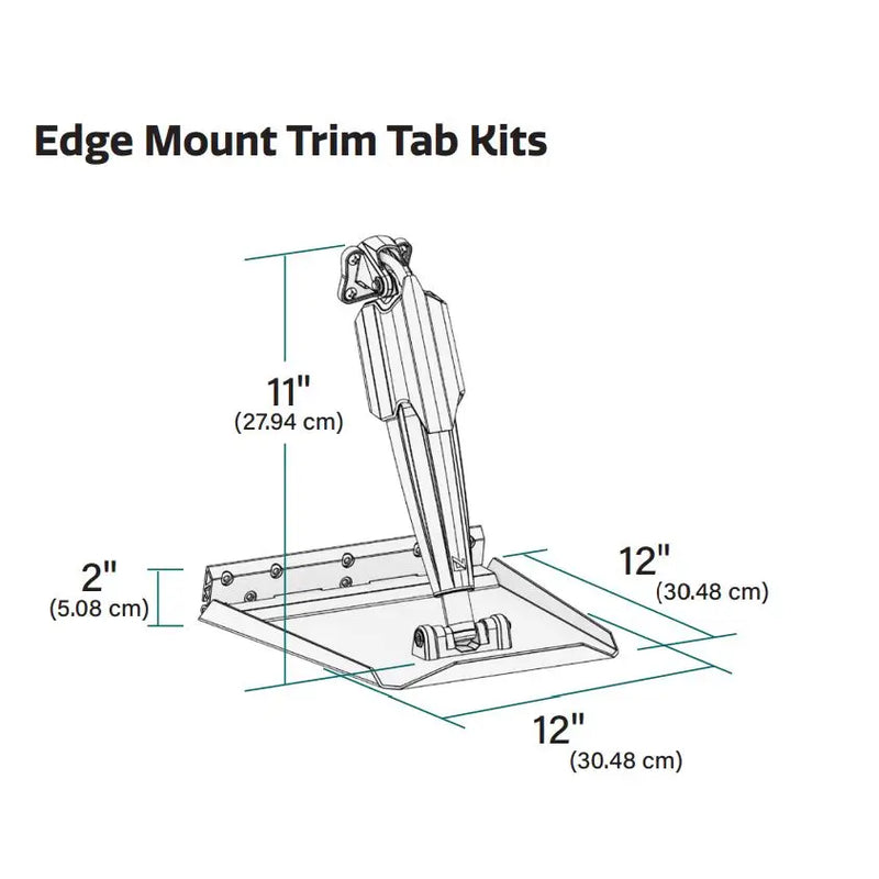 Lenco Hole Shot Assist Boat Trim Tab 15185-106 - 12 12 Edge Mount Kit