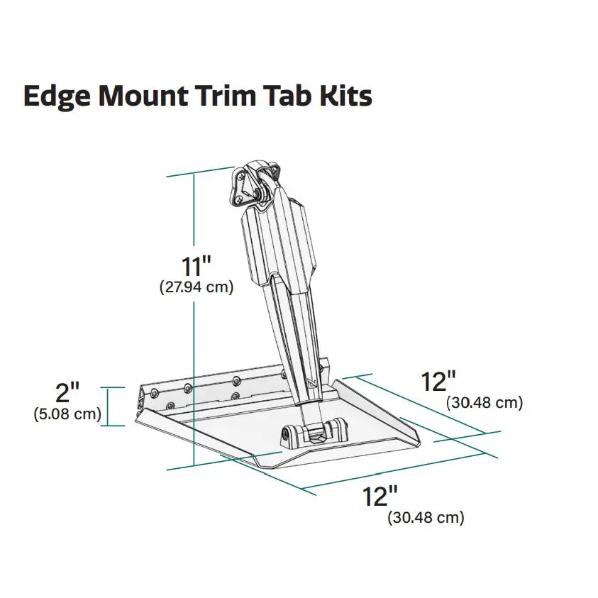 Lenco Hole Shot Assist Boat Trim Tab 15185-106 - 12 12 Edge Mount Kit