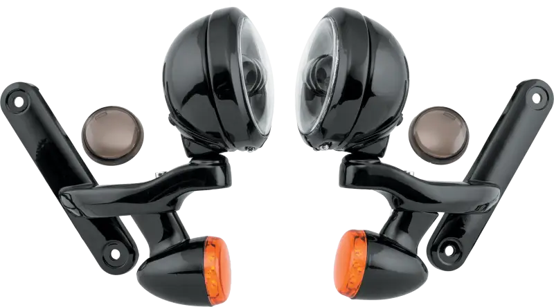 4.5" Led Assm W/ Brkt Turns Blk/Blk `14-Up
