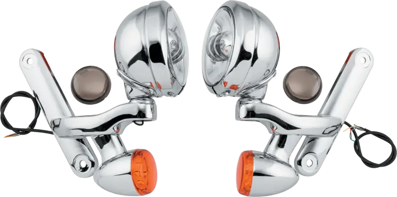 4.5" Led Assm W/ Brkt Turns Chr/Chr `14-Up