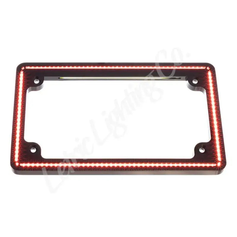 Letric Lighting Perfect Plate Light Lp Frm Blk - RV and Auto Parts