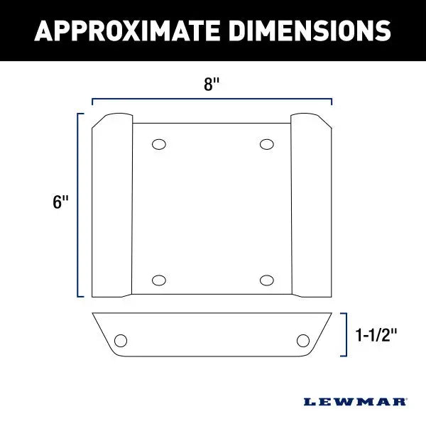Lewmar 2023043513 Anchor System Mounting Bracket - Black