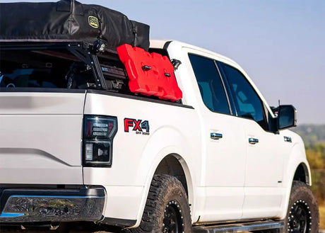 White Ford F-150 FX4 tail lights with LF431 Morimoto XB LD Tails FD F150 15-20 smoked