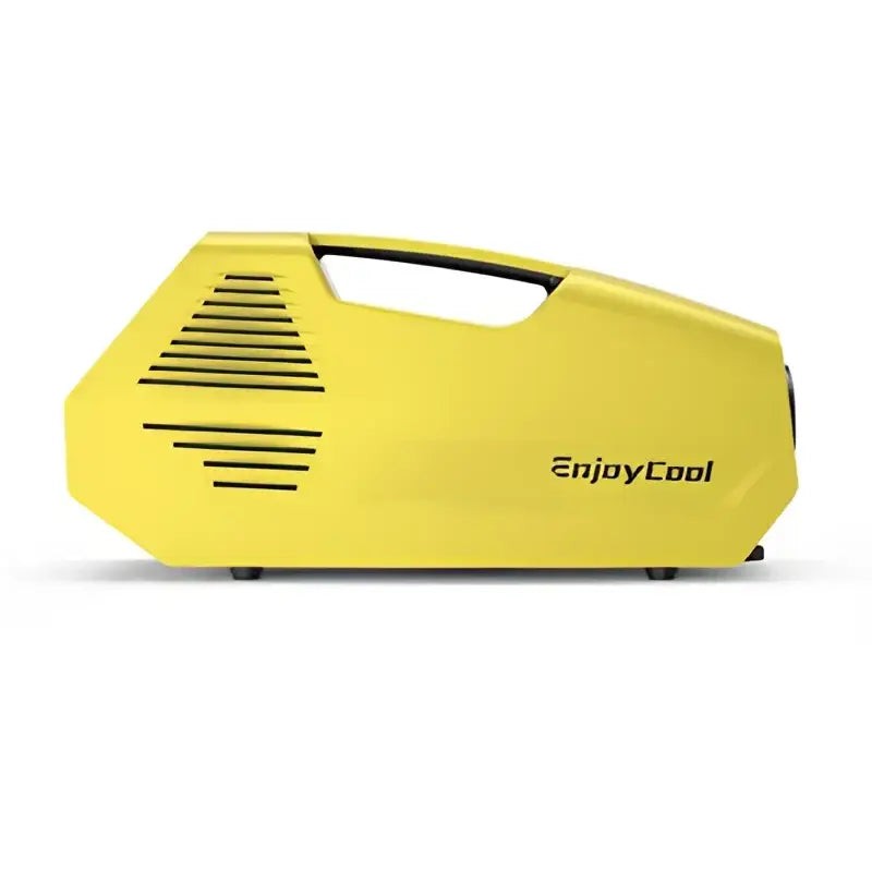 Yellow portable air conditioner from Enjoy Cool Enjcool for cool, breezy comfort