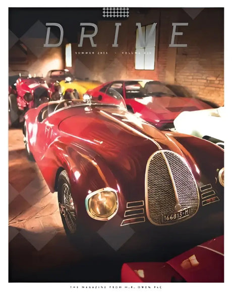 Vintage red sports car with Mopar wide body and Auto Gold finish in LFW.MOP.EC Auto