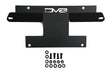 License Plate Relocation Kit Relocates Below The Center At An Angle On Front Bumper; Powder Coated; Black; Steel