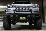 License Plate Relocation Kit Relocates Below The Center At An Angle On Front Bumper; Powder Coated; Black; Steel