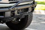 License Plate Relocation Kit Relocates Below The Center At An Angle On Front Bumper; Powder Coated; Black; Steel