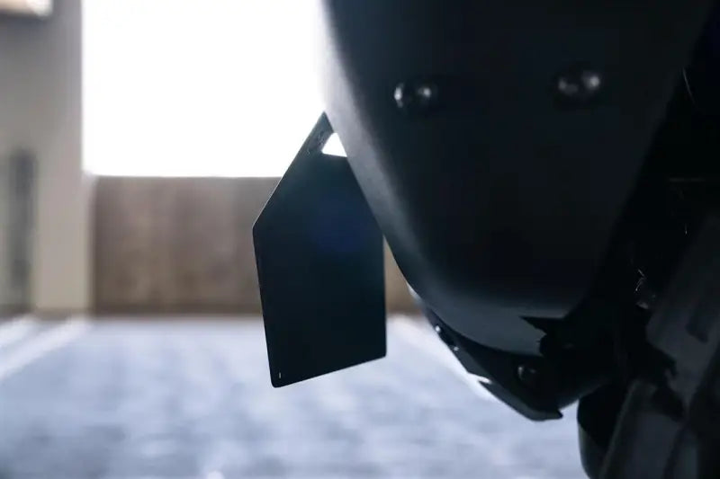 License Plate Relocation Kit Relocates To Driver’s Side of Front Bumper; Powder Coated; Black; Steel - Truck &