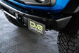 License Plate Relocation Kit Relocates To Driver’s Side of Front Bumper; Powder Coated; Black; Steel - Truck &