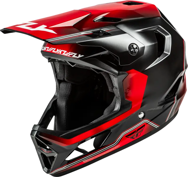 Rayce Repeat Bicycle Helmet Black/Red Xs - FLY RACING